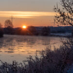 Wintermorgen an der Weser